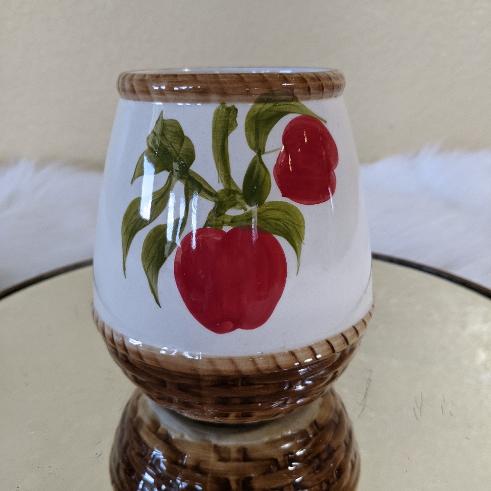 Vtg Alco Industries Kitchy Apple Planter